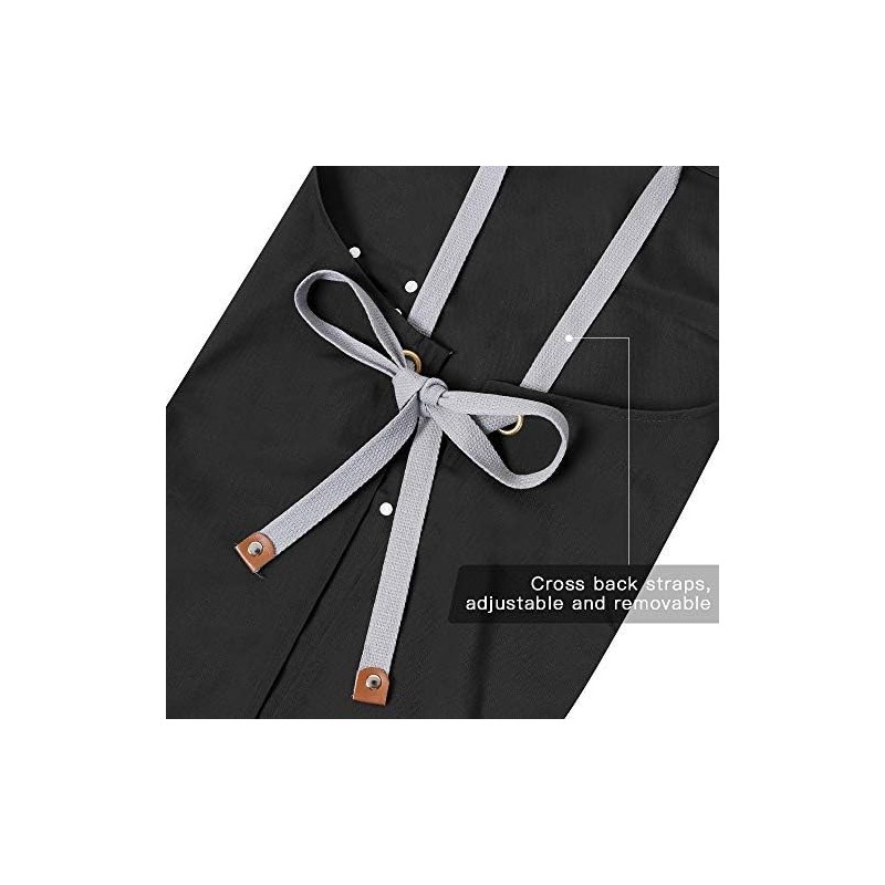 Chef Apron-Cross Back Apron for Men Women with Adjustable Straps