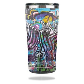 MightySkins Skin Compatible with Ozark Trail 20 oz Tumbler (2017) - Zebra Gang | Protective, Durable, and Unique Vinyl Decal wrap Cover | Easy to Apply, Remove, and Change Styles | Made in The USA