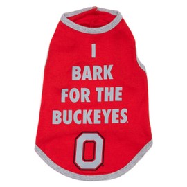 The License House Ohio State Buckeyes Dog Bling Tank Top Sleeveless Vest, Soft Breathable Tank for Dog, Black - XS