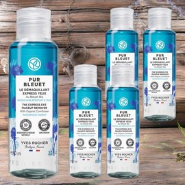 Yves Rocher Non-irritating Remover Skin-Friendly Soft Remover Pure Blue Express Makeup Remover 5 Pieces 100ml / 이브로쉐 자극 없는 리무버 피부 친화적 부드러운 리무버 퓨어블루에 익스프레스 메이크업 리무버 5개 100ml