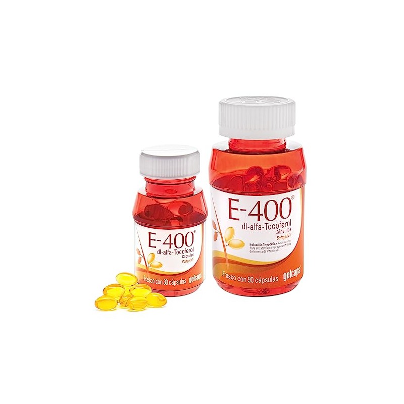 GELCAPS Vitamina E 400mg Dúo 120 Cápsulas Antioxidante