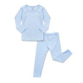 AVAUMA Baby Boys Girls Pajama Set Kids Toddler Snug fit Ribbed Sleepwear pjs for Daily Life Style (L/Sky Blue(L))