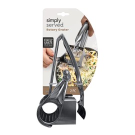 Simply Served Rotary Grater, Tool for Grating Nuts, Cheese, Chocolate and More, Set of 1