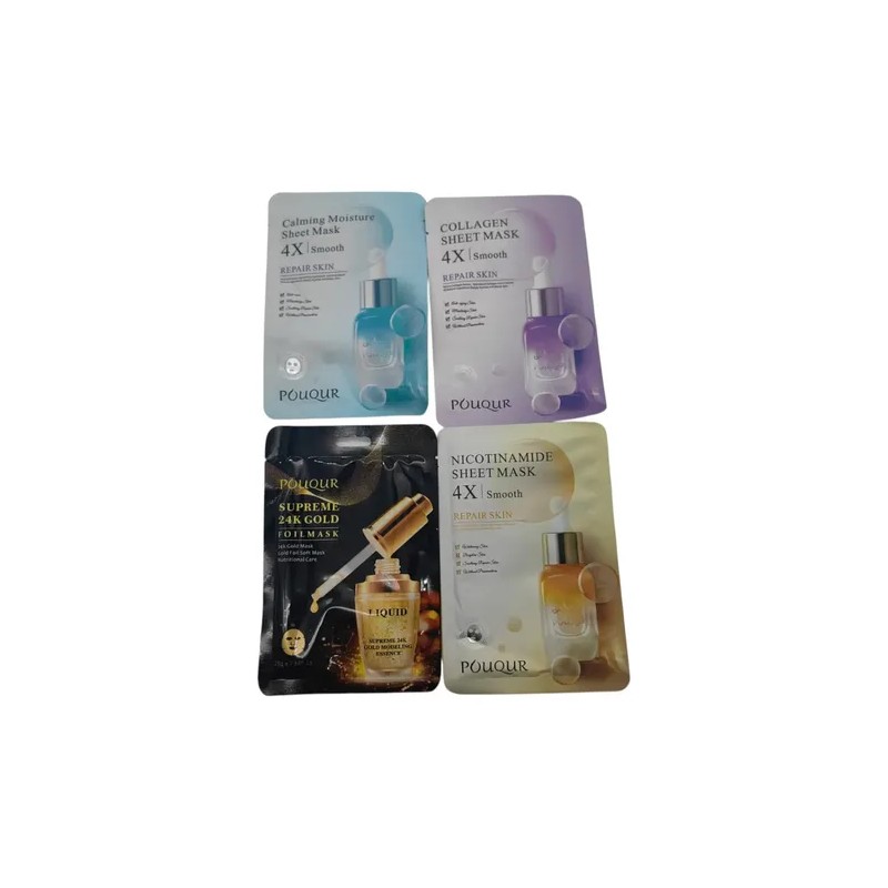Mascarillas Faciales Hidratantes Variedad Tela Mix 30 Pz