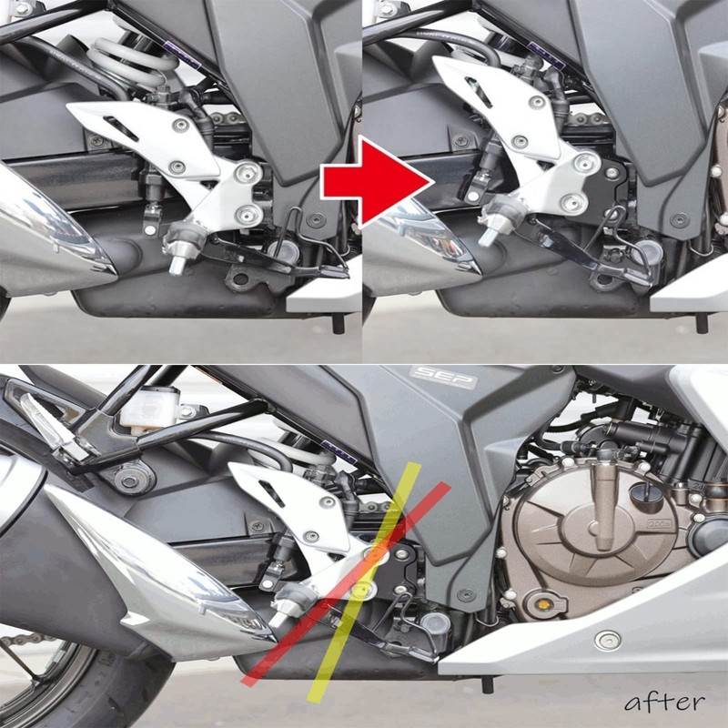 LEDISHUN Motorcycle Accessories Front Foot Pegs Footrests Adjustable Rearsets compatible