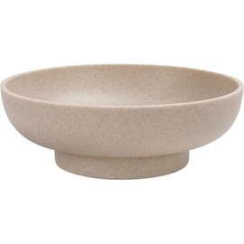 Large Decorative Bowl, Modern Handicraft Resin Bowls for Home Decor, Decorative Fruit Bowl for Kitchen Counter, Stylish Key Bowl for Entry Table, Artificial Stone Resin Beige