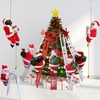 Electric Santa Claus Toy Black Race Climbing Christmas Tree Decorations