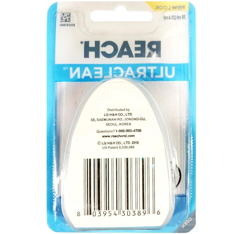 REACH Ultraclean Dental Floss Mint 30 Yards (Pack of 3)