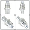 kimllier 7246802 7246799 1/2 Hydraulic Male & Female Flat Face