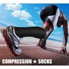 CHARMKING 3 Pairs Open Toe Compression Socks for Women &