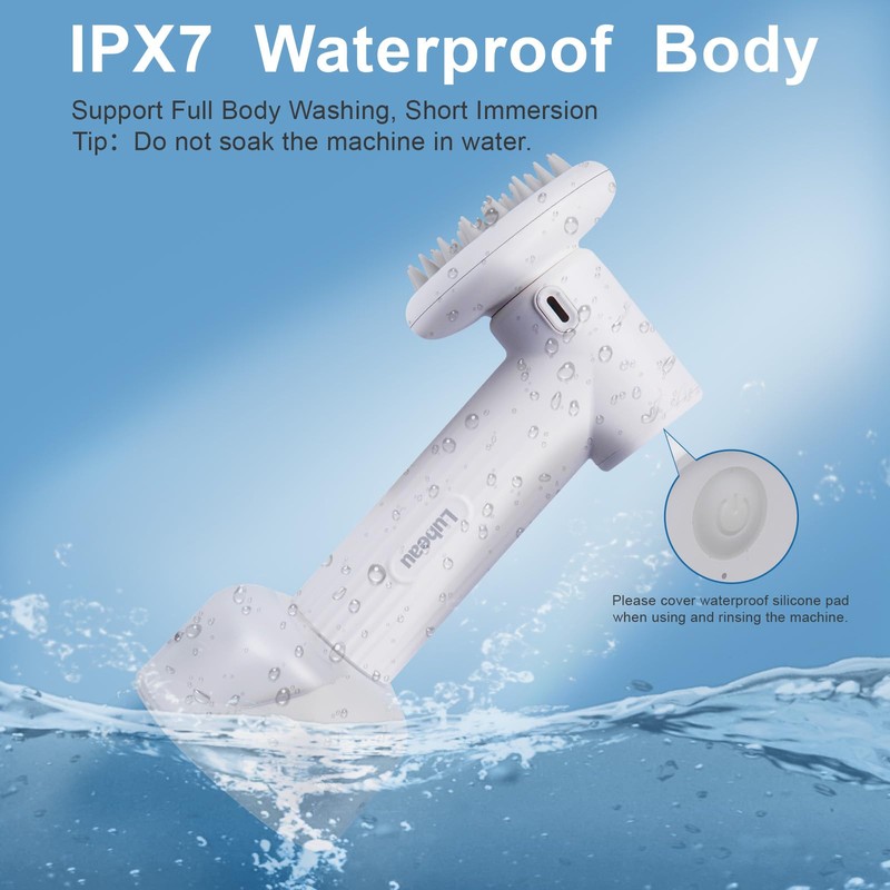 Pet Electric Foaming Dog Shampoo Dispenser with Brush for Dogs