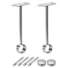 uxcell Ceiling-Mount Bracket, Wardrobe Pipe Bracket, 32mm Dia, Shower Curtain