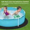 GarveeLife Pool Liners 18 Ft Round Above Ground, Pool Pads