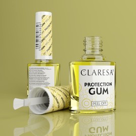 Nail Protection Gum Peel Off 5g Claresa Liquid Cuticle Protection with Banana Scent, Peel-Off Barrier for Clean Nail Design, Ideal for UV Gel & Manicure