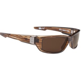 Spy Optic DIRTY MO Sunglasses - BROWN STRIPE TORT / HAPPY Bronze POLAR NEW