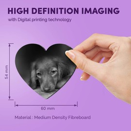 1 x Heart MDF Magnets - Adorable Spaniel Puppy Dog 39563