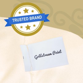 Goldstream Point Ivory 24 Inch Round x 42 Inch Tall Spandex Cocktail Tablecloth Folding Cover Stretch