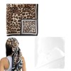 Leopard Scarf Silk Neck Scarf for Women Neckerchief Western Scarf