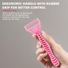 5/10 Pack 5-Layer Pink Manual Razor for Women, Classic Manual