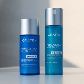graphene GRAFEN Skin & Lotion Set Pore All Kill Mist Toner 120ml + Clean Lotion 95ml 4108213 / GRAFEN 스킨&로션 세트 포어 올킬 미스트 토너 120ml + 클린 로션 95ml 4108213