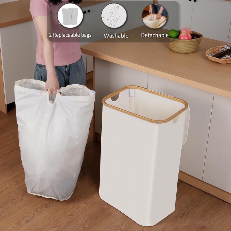 iEGrow 29 Gallons Recycling Bins for Kitchen, Indoor Recycle Bins