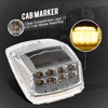 Partsam 5pcs 17 LED Clear Lens 5 * 3.75" Amber
