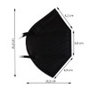 TubeRoo FFP2 Mask, Black, Pack of 10 Masks from Germany,