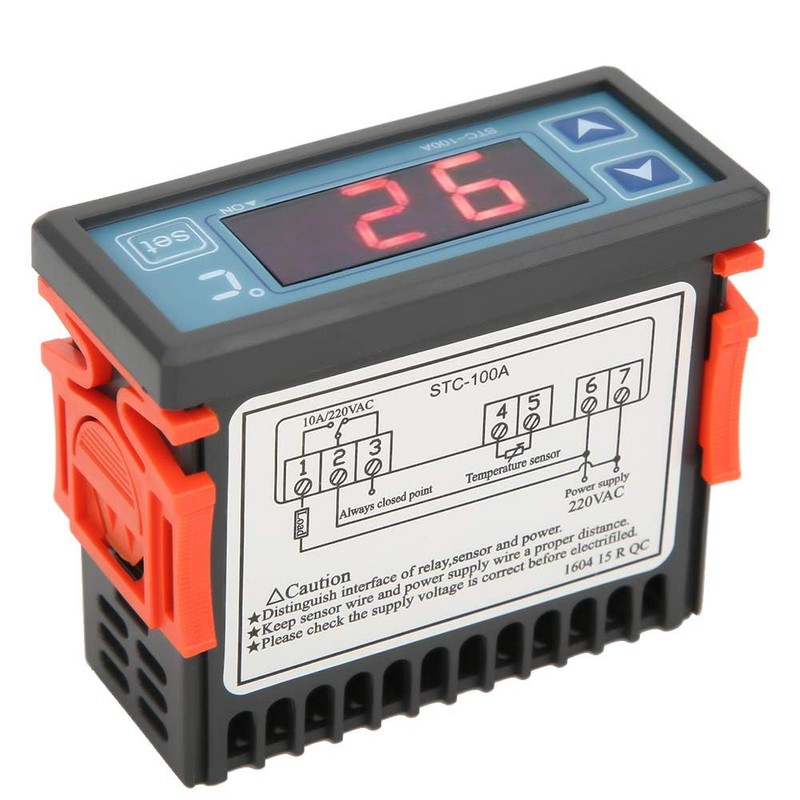 STC-100A Temperature Controller,Digital Temperature Control Equipment Refrigerating Heating Mode Thermostat