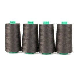 4x 5000m Ackermann Universal Sewing Thread, Thickness 120, Quality Yarn, Yarn for Overlock Sewing Machines