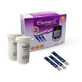 ELEMENT - Tiras Reactivas - Tiras Reactivas para la Determinación de la Glucemia - Caja con 50 piezas