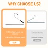 12 Pack 14.4In Pants Hangers Open Ended Heavy Duty Metal