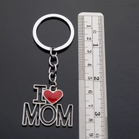 Unbranded  I Love Mom - Heart Keychain - Bag Pendant Charm Mother's Day Birthday Gift