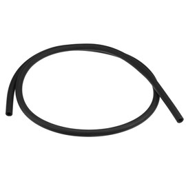 sourcing map Latex Tube 6 mm ID 10 mm OD 1 m Elastic Rubber Hose Black