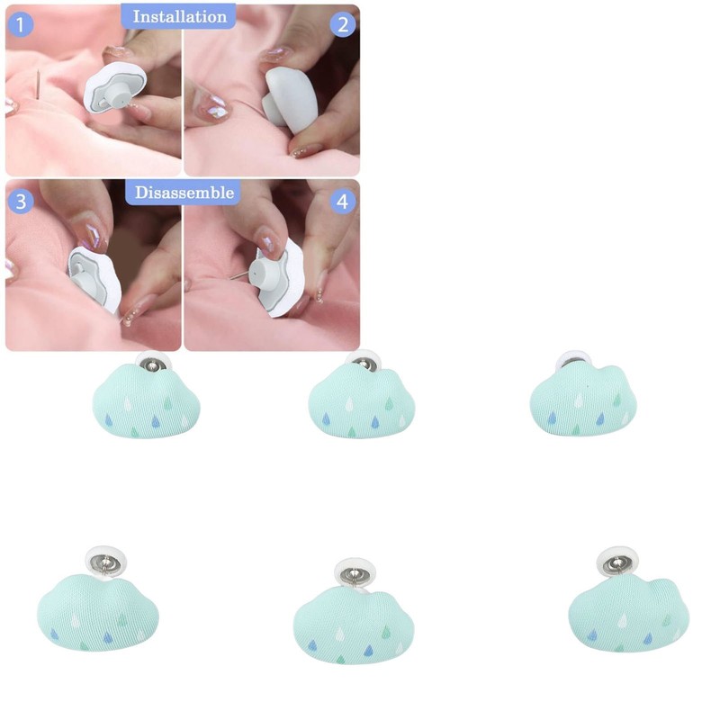 16pcs Duvet Pin Prevent Quilt Shifting Detachable Cloud Shape Comforter