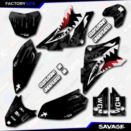 Factory EFX Black Savage Racing Graphics Kit fits 06-25 YAMAHA TTR50 TTR 50 decal