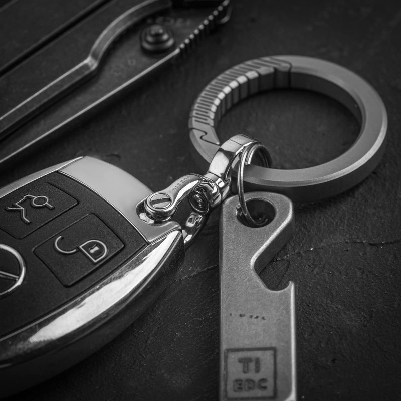 [TISUR] Hobby DIY D-Ring Leathercraft Hardware Spare Key Case Keychain