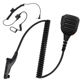 JUYODE Waterproof Radio Speaker Mic Walkie Talkie Shoulder Handheld Microphone with PTT for APX4000 APX6000 APX7000 APX8000 XPR6350 XPR6550 XPR7350 XPR7550 XPR7550e SRX2200 Black (APX-01)