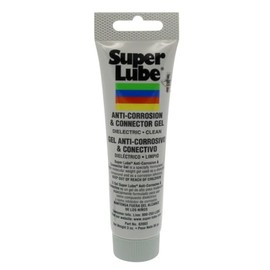 Super Lube Anti-Corrosion & Connector Gel - High Molecular & Synthetic - Corrosion & Moisture Resistant - Dielectric Compound for Electrical Components - Translucent Amber - Tube - 3 oz (82003)
