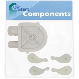 3363394 Washing Machine Pump & 80040 Washer Agitator Dogs Replacement for Whirlpool WTW5560SQ0 Washer - Compatible with WP3363394 Water Pump Assembly & 80040 Agitator Dogs - UpStart Components Brand