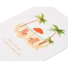 Papyrus Blank Romantic Valentines Day Card (Beach)