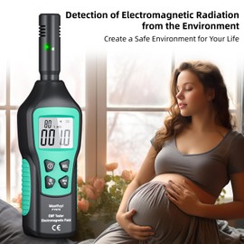 EMF Meter, EMF Detector, EMF Tester Digital LCD, Electromagnetic Radiation Detector for Outdoor, Home, Office, Ghost Hunting, Audible Alert, Indicator Lights