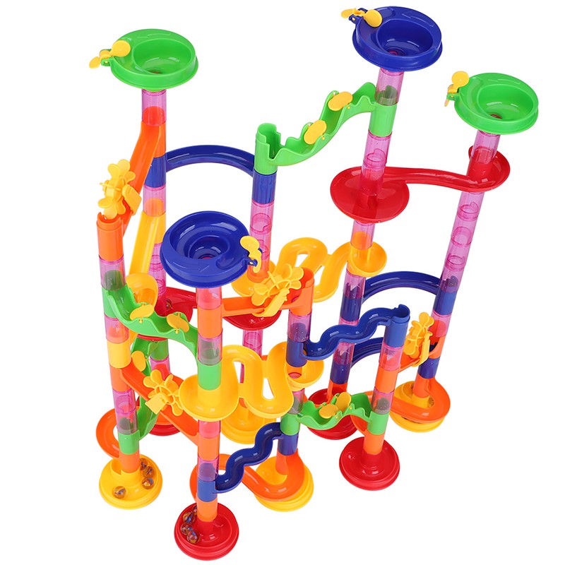 Creative DIY Marble Race Run Maze Balls Track Blocks Educational