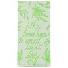 BlueQ Dish Towel: Food Has Weed In It