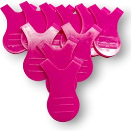 10 Cepillos Levantadores Lifting Peine De Pestañas Lash Lift, eyelash extension Mini Y Shape Brush comb for eyelash extention , para Almohadillas para levantamiento de pestañas, Almohadillas rizador pestañas. (ROSA, 10)