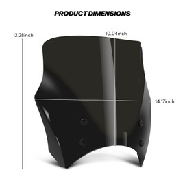 VASTMT Motorcycle Windshield Spoiler Wind Deflector Air Deflector Windscreen Spoiler Deflector for Rebel 1100 / Rebel 1100 DCT 2021-2025