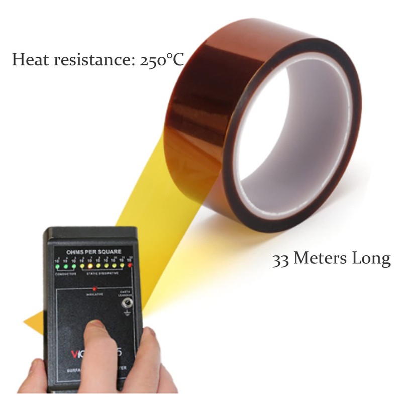 EFGTEK High Temp Tape, 3 Pack Multi-Sized 33m*10mm, 33m*15mm, 33m*20mm,