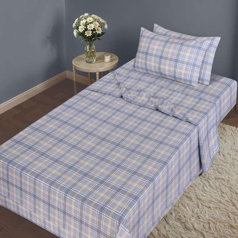 RUVANTI Flannel Sheets King Size 6 Pcs - 100% Cotton