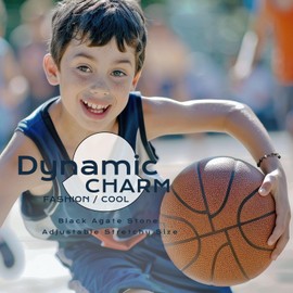 ZOKCC Baseball Soccer Volleyball Basketball Football Bracelet Gifts Stainless Steel Cross Bracelets Gifts for Son, Grandson, Nephew, Brother, Daughter (Basketball-Son)