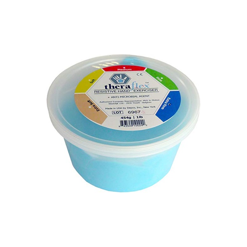 Theraflex Therapy Clay 454 g | Extra Firm | Blue