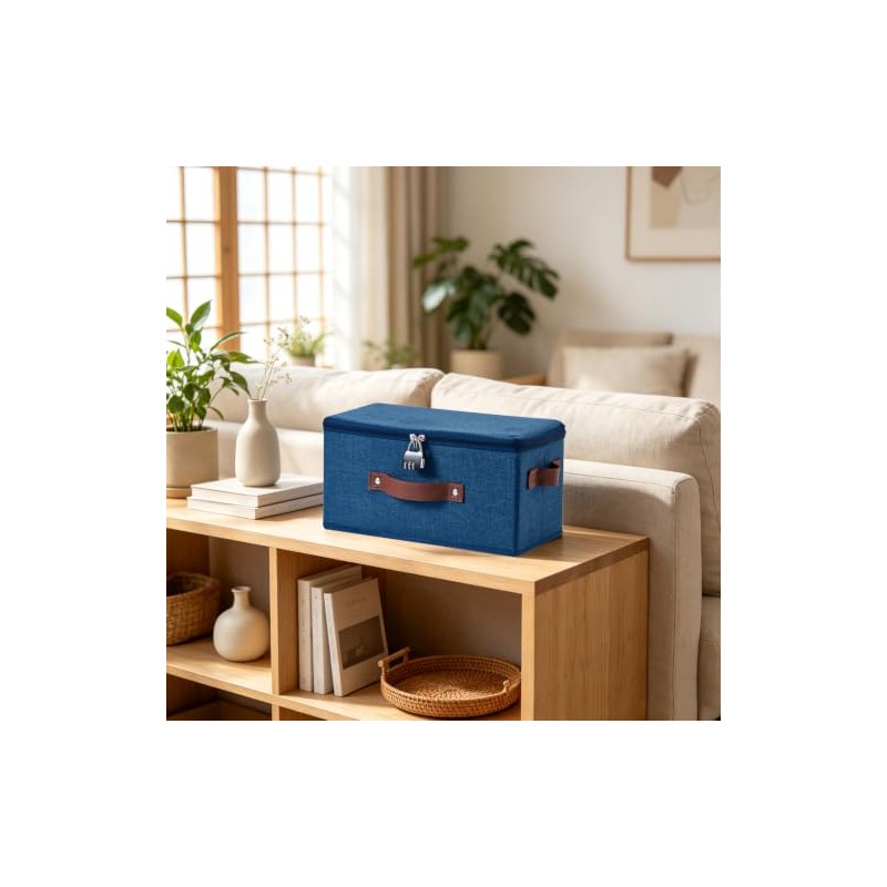 Caja de almacenamiento con cerradura de combinación de 2